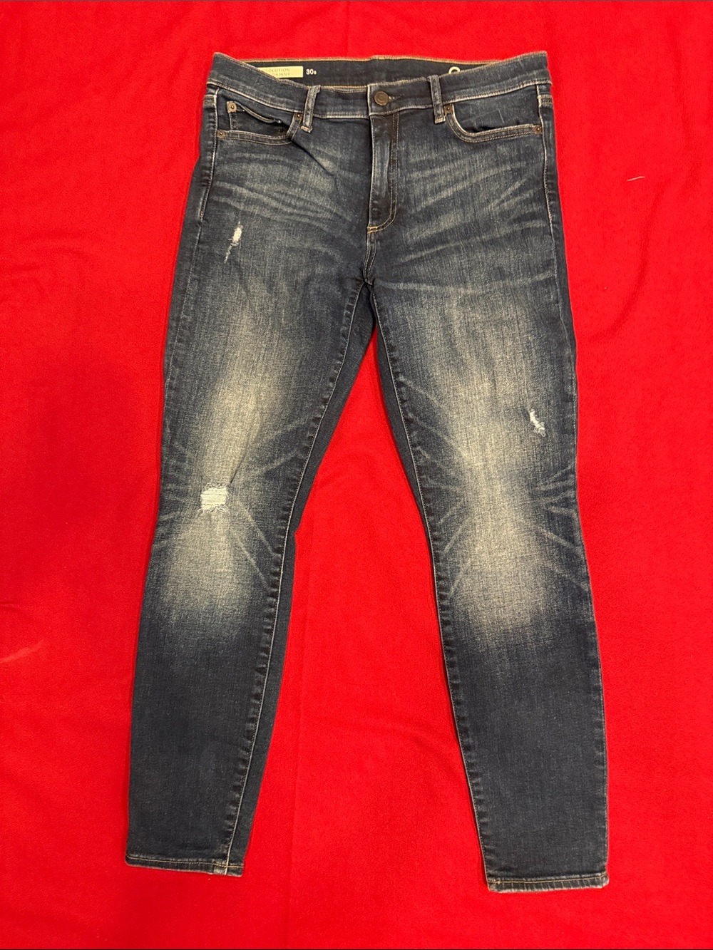 GAP revolution 1969 Skinny Jeans in Dark Blue Fade jeans